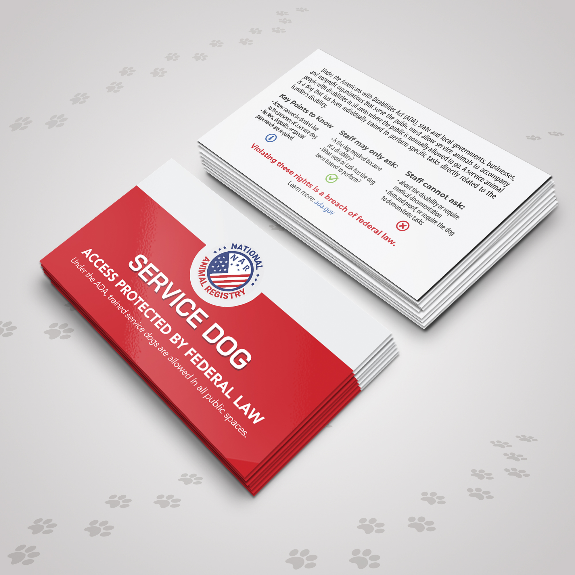 ADA Rights Handout Cards