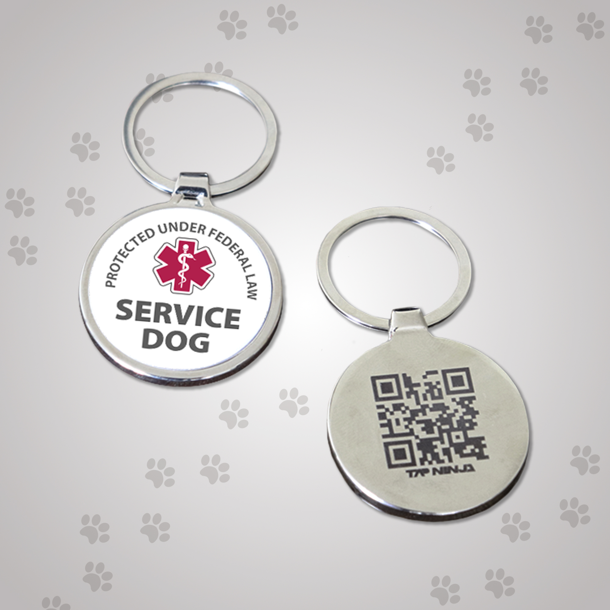 Metal Service Dog Tag
